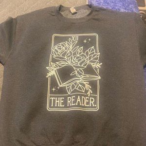 The Reader Tarot Card Sweatshirt, Book Tarot Card Sweater, Bookish Sweatshirt